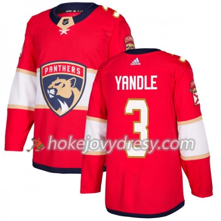 Pánské Hokejový Dres Florida Panthers Keith Yandle 3 Červená 2017-2018 Adidas Authentic
